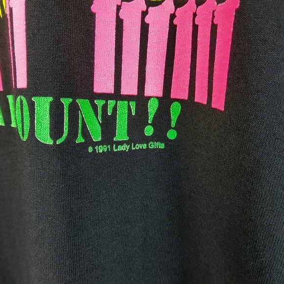 Vtg 1991 "60 Already I Demand A Recount" Single Stitched Adult Unisex T Shirt - Picture 3 of 6